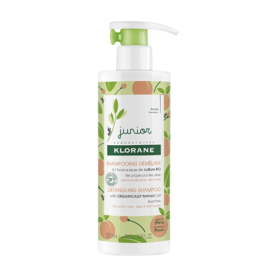 Shampoing Enfants Démêlant Petit Junior Parfum Pêche à l'Avoine Bio KLORANE