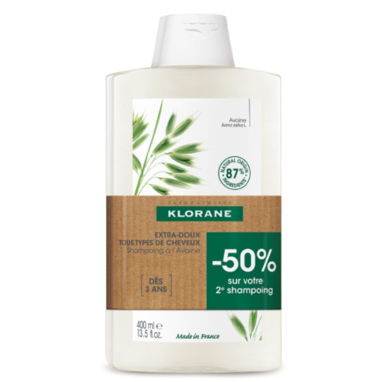 Shampoing Extra-doux Famille Avoine Bio KLORANE