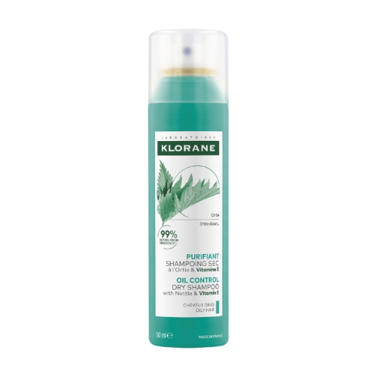 Shampoing Sec Purifiant Teinté Ortie et Vitamine E Cheveux Gras KLORANE