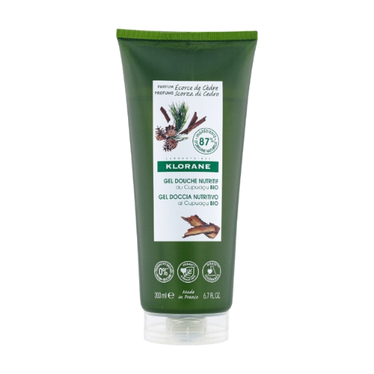 Gel douche Hydratant au Beurre de Cupuaçu et Ecorce de Cèdre Bio KLORANE