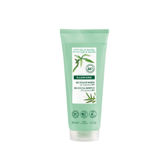 Gel douche Tout Types de Peaux Sève de Bambou au Beurre de Cupuaçu Vegan Bio KLORANE