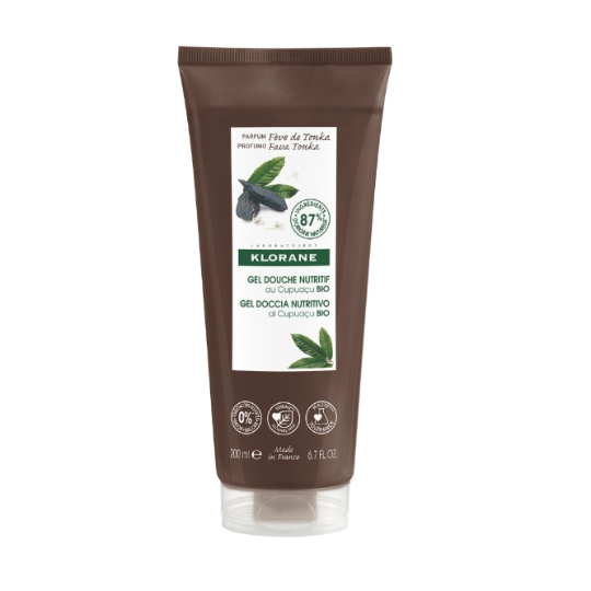 Gel douche Au Beurre de Cupuaçu Vegan Bio Fève de Tonka KLORANE