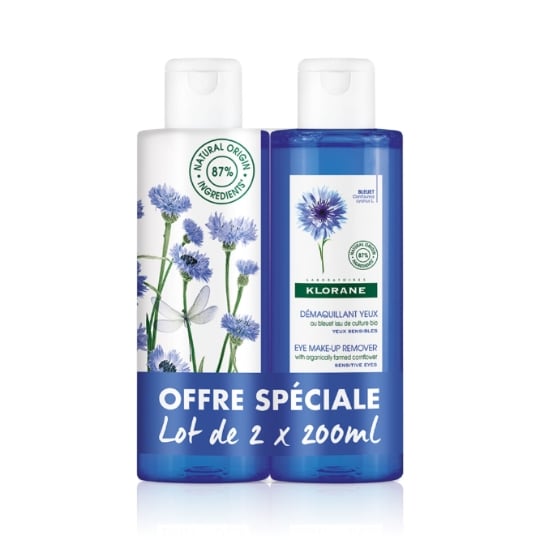 Eau florale Yeux Sensibles Démaquillant Apaisant au Bleuet Bio KLORANE