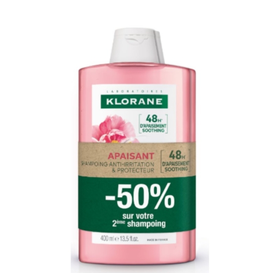 Shampoing Cuir Chevelu Sensible Apaisant Pivoine Bio KLORANE
