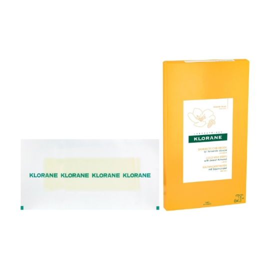 Bandes de Cire Froide Jambes Amande Douce KLORANE