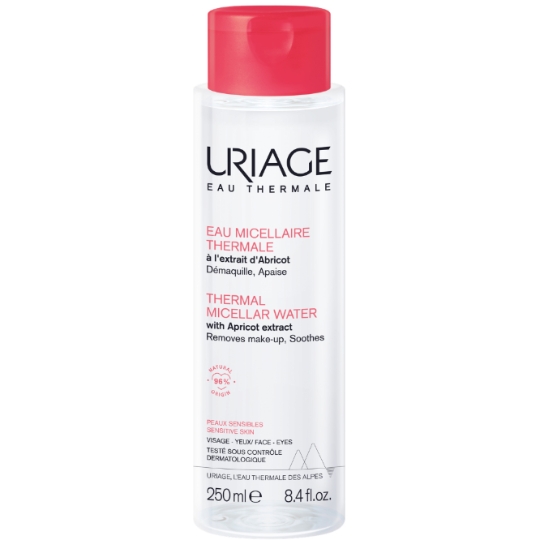 Eau micellaire Visage Yeux Peau Sensible Apaise Démaquille Nettoie URIAGE