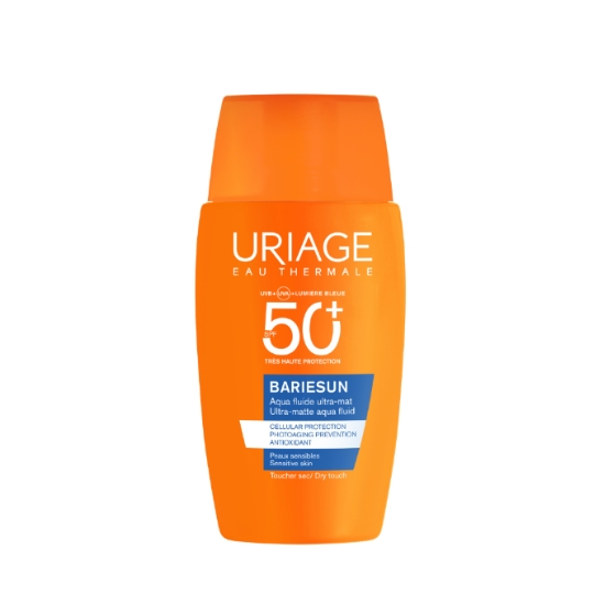 Aqua Fluide Solaire Ultra-Mat Bariesun Spf 50+ pour Peaux Sensibles URIAGE