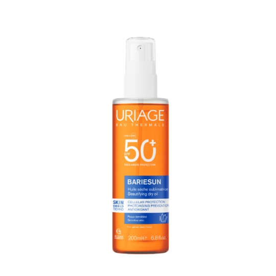 Huile Sèche Sublimatrice Bariesun Spf 50+ pour Peaux Sensibles URIAGE
