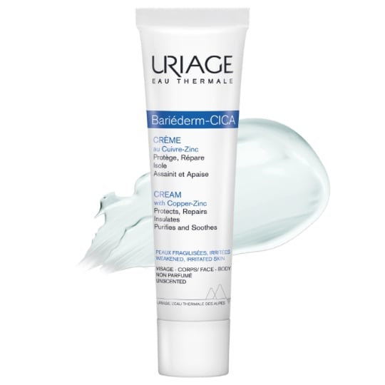 Crème Réparatrice Anti-irritations Visage Corps Mains Cuivre-Zinc Bariederm URIAGE