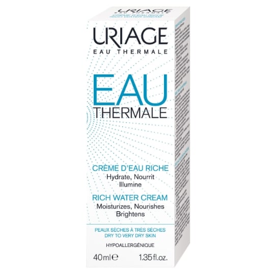 Crème Visage Femme Peau Sèche et Sensible Hydratante Eau Thermale Riche URIAGE
