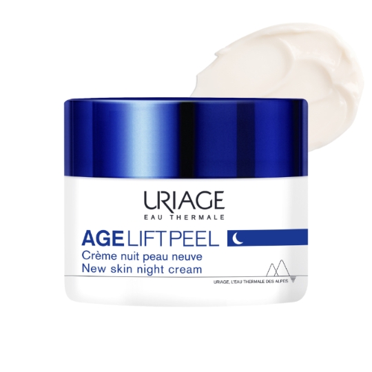 Crème de Nuit Visage Peau Neuve Anti-âge Lissante AHA Peel URIAGE