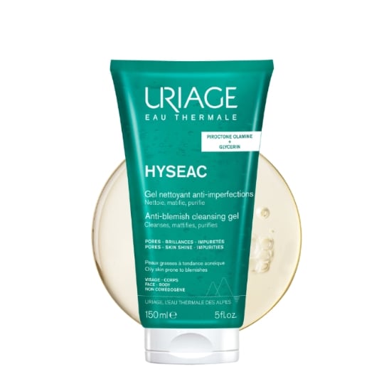 Gel Visage Anti Imperfections Peaux Grasses à Tendance Acnéique Purifiant et Matifiant Hyseac URIAGE