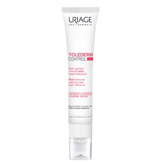 Soin Visage Peaux Intolérantes Hyper-Réactives et Allergiques Calmant Intensif Riche Haute Tolérance Toléderm Control URIAGE
