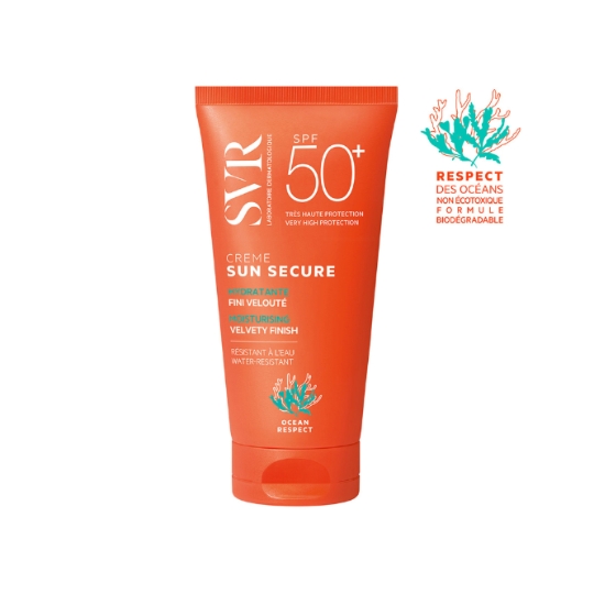 Crème solaire Peau Sensible Haute Protection Spf 50+ Non Grasse Résistant à l'Eau LABORATOIRE SVR
