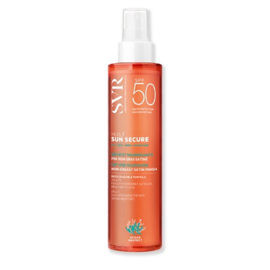Huile solaire Visage Corps Peaux Sensibles Sèche Haute Protection Spf 50+ Fini Satiné LABORATOIRE SVR