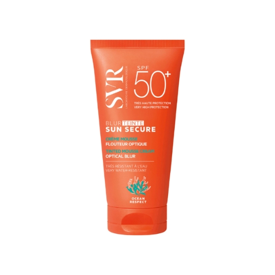 Crème solaire Teintée Mousse Flouteur Optique Visage Spf 50+ Sun Secure LABORATOIRE SVR