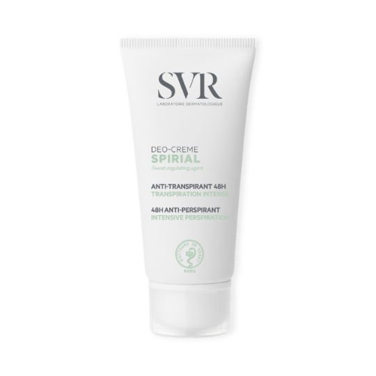 Crème Aisselles Pieds Mains Plis Visage Anti-Transpirant 48h Spirial LABORATOIRE SVR