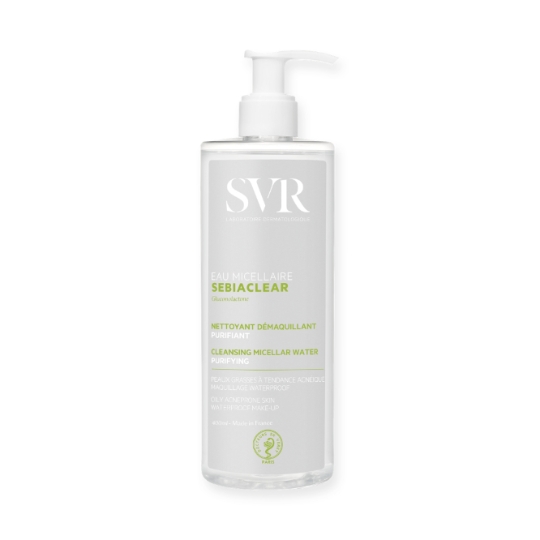 Eau Micellaire Visage et Yeux Nettoyante Démaquillante Sebiaclear LABORATOIRE SVR