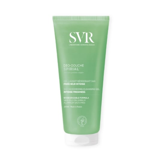 Gel douche Fraîcheur Intense Efficacité 24H Sans Savon Sans Alcool Sans Sels d'Aluminium LABORATOIRE SVR