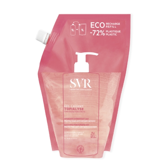 Gel douche Corps Peaux Sensibles Anti-irritations Relipidante 24H LABORATOIRE SVR