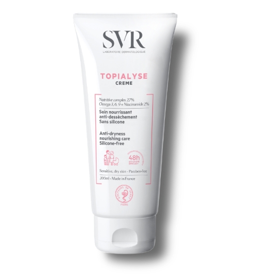Soin Corps Peau Sèche et Sensible Anti-Dessèchement Sans Savon Topialyse LABORATOIRE SVR
