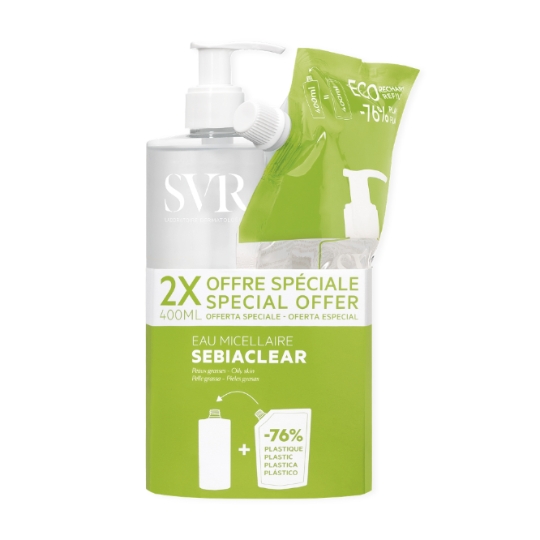 Eau micellaire Visage Peau Grasse Nettoie Purifie Anti-imperfections Sebiaclear LABORATOIRE SVR