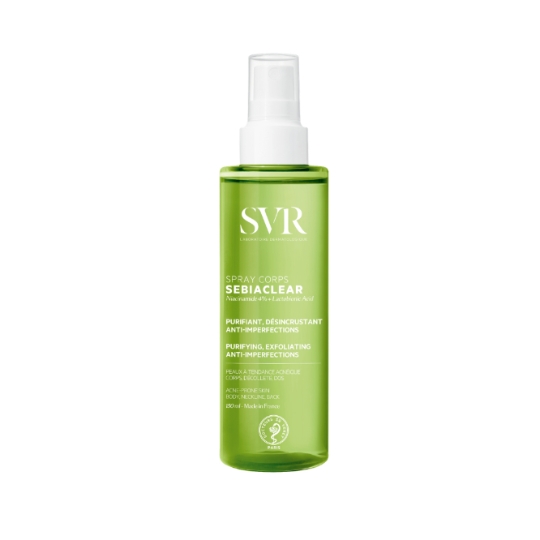 Soin Spray Corps Peaux à Tendance Acnéique Purifiant Désincrustant Anti-Imperfection Sebiaclear LABORATOIRE SVR