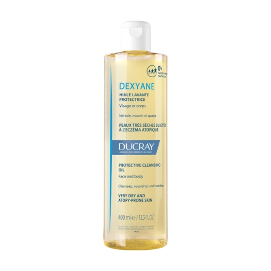 Huile de douche Visage Corps Peau Sèche Atopique Nettoie Nourrit Apaise Dexyane DUCRAY