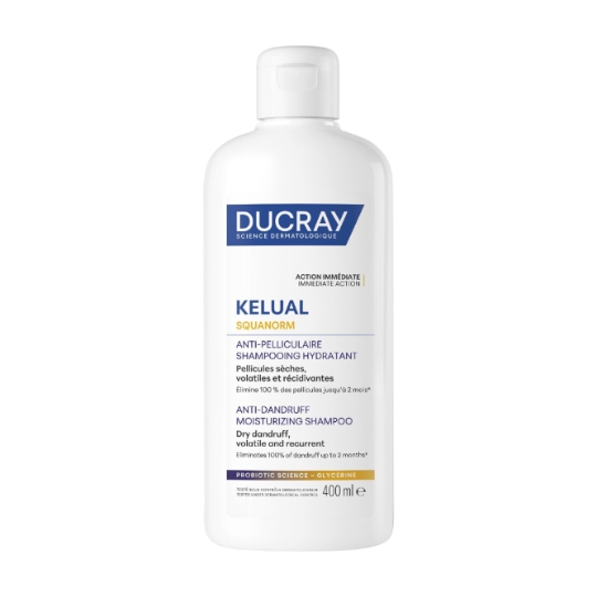 Shampoing Antipelliculaire Pellicules Sèches Kelual Squanorm DUCRAY
