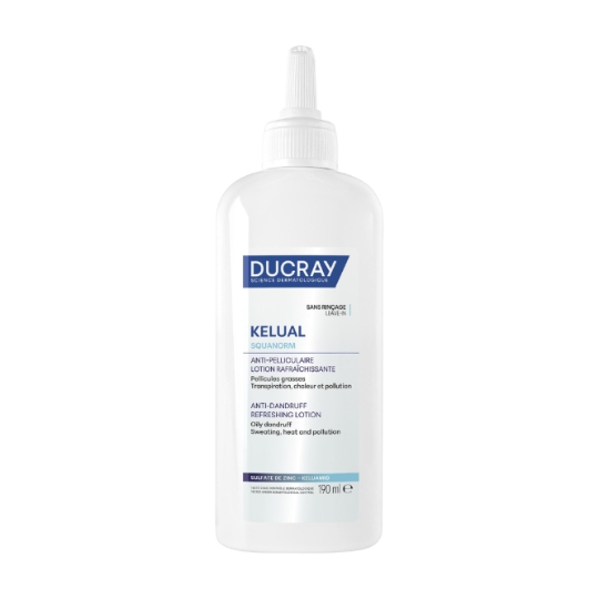 Lotion Rafraîchissante Anti-Pelliculaire Au Sulfate De Zinc KELUAL SQUANORM DUCRAY