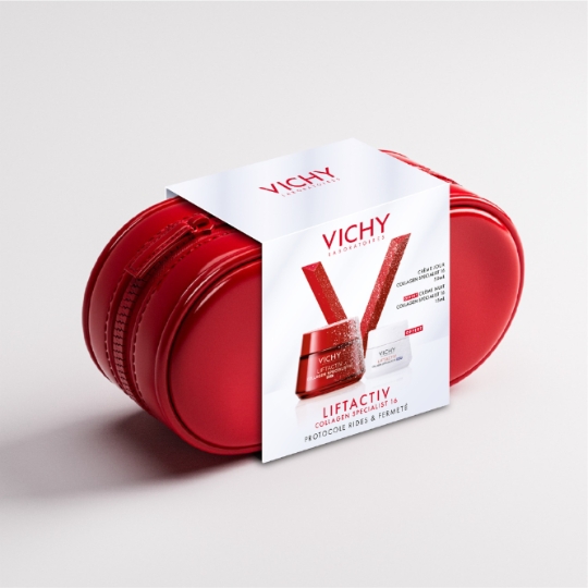 Coffret Soin Visage Protocole Rides Et Fermeté Collagène 2 produits LiftActiv VICHY LABORATOIRES