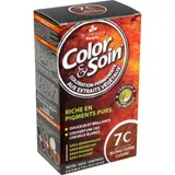 Coloration Permanente 7C Blond Terre Cuivré Sans Ammoniaque Color et Soin 3 CHENES