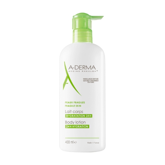 Lait Corps Hydratant Peau Fragile et Délicate Hydratation 24h A-DERMA