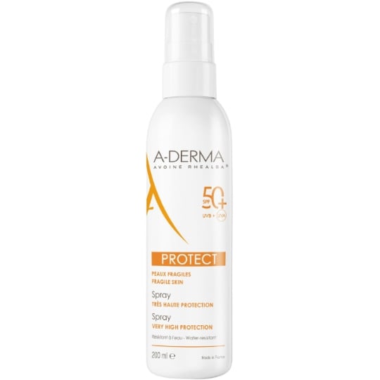 Crème solaire Peau Fragile et Sensible Très Haute Protection Spf 50+ Résiste à L'eau A-DERMA
