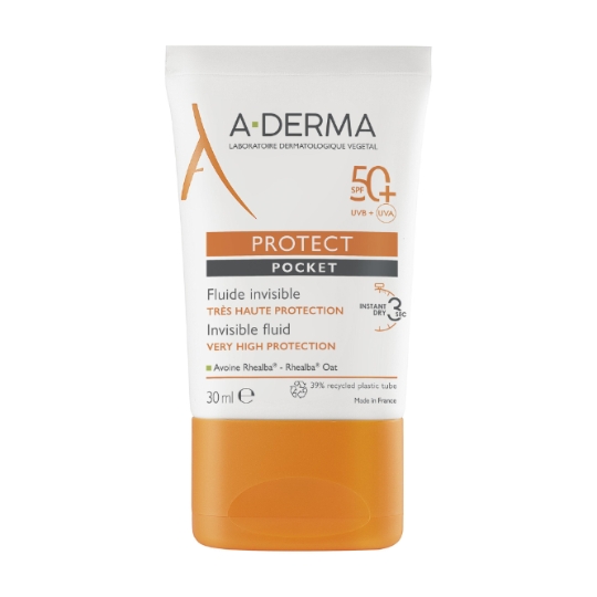 Crème solaire Peaux Fragiles Mixtes Et Grasses Très Haute Protection Spf 50+ Protect Pocket A-DERMA