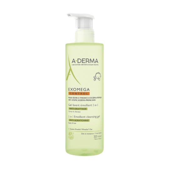 Gel douche Enfant Corps et Cheveux Peaux Sèches à Tendance à l'Eczéma Atopique Emollient 2 en 1 A-DERMA