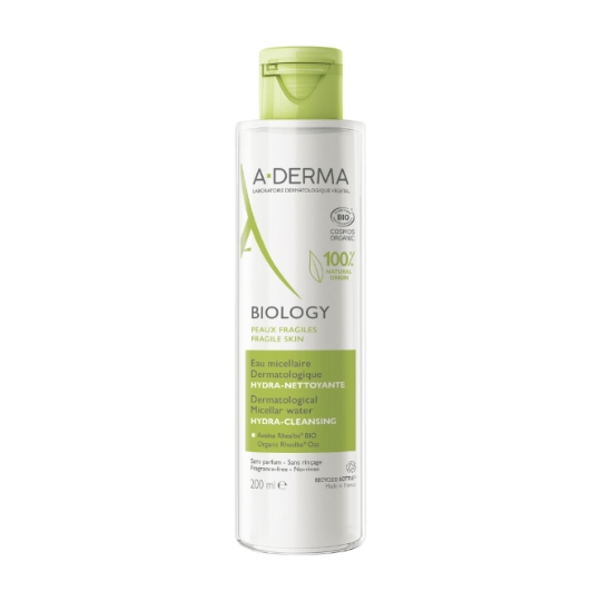 Eau micellaire Visage Yeux Peau Fragile Hydratante Nettoyante Biology A-DERMA