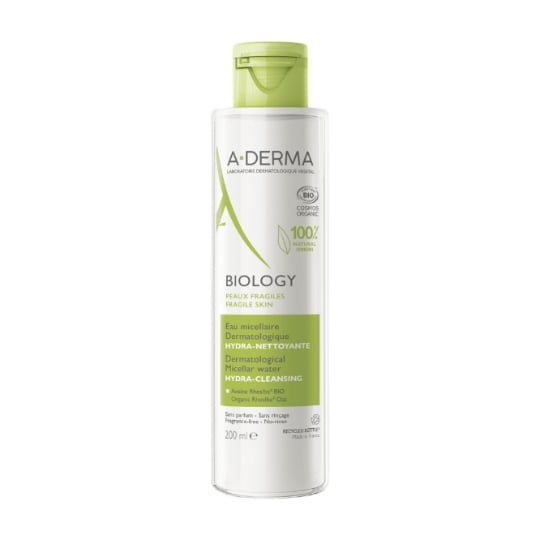 Eau micellaire Visage Yeux Peau Fragile Hydratante Nettoyante Biology A-DERMA