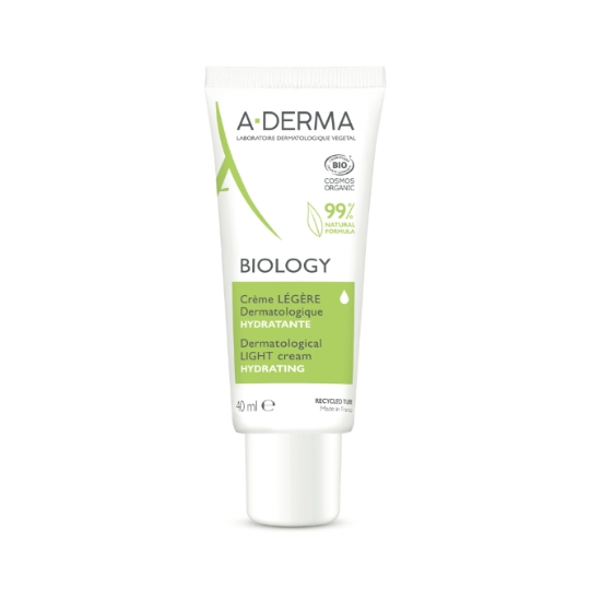 Crème Visage et Corps Hydratante Peaux Fragiles Légère Biology Bio A-DERMA