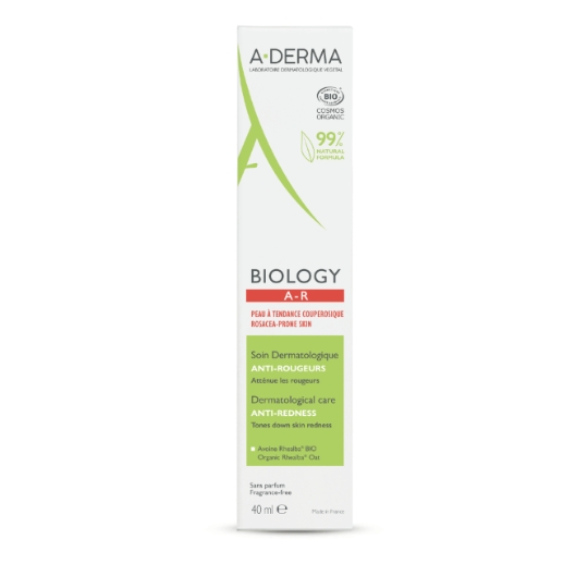 Soin Anti-Rougeurs Apaisant Soin Dermatologique Visage Peaux Fragiles À Tendance Couperosique Sans Parfum BIO Gamme Biology AR A-DERMA