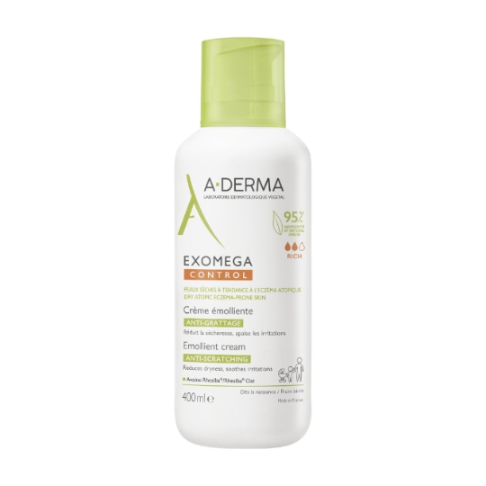 Baume Corps Anti-grattage Hydratant Peaux Sèches à Tendance Eczéma Atopique Exomega Control A-DERMA