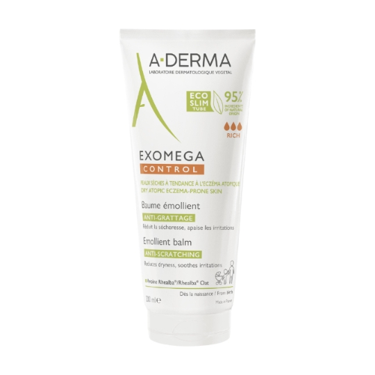 Baume Corps Anti-Grattage Peaux Sèches à Tendance Eczéma Atopique Exomega Control A-DERMA