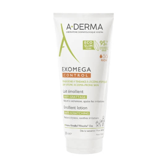 Lait Corps Peaux Sèches Émoliant Anti-Grattage Exomega Control A-DERMA