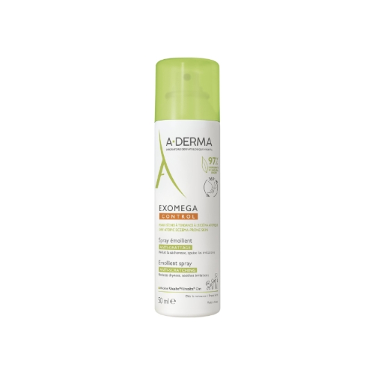 Spray Émollient Anti-Grattage Corps Peaux Sèches à Tendance Eczéma Atopique Exomega Control A-DERMA
