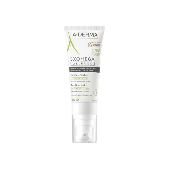 Baume Corps et Visage Peaux Atopiques Anti-Grattage Réduit La Sécheresse et Apaise La Peau Exomega Allergo A-DERMA