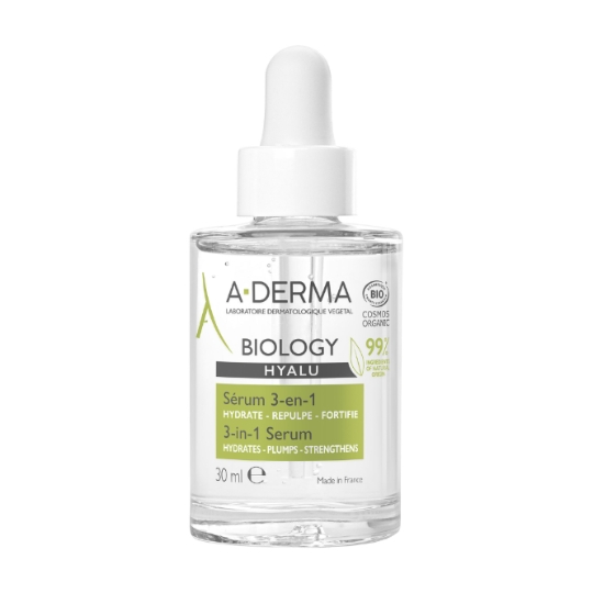 Sérum Hydratant Repulpe Fortifie Visage Peau Fragile Biology Hyalu Bio A-DERMA