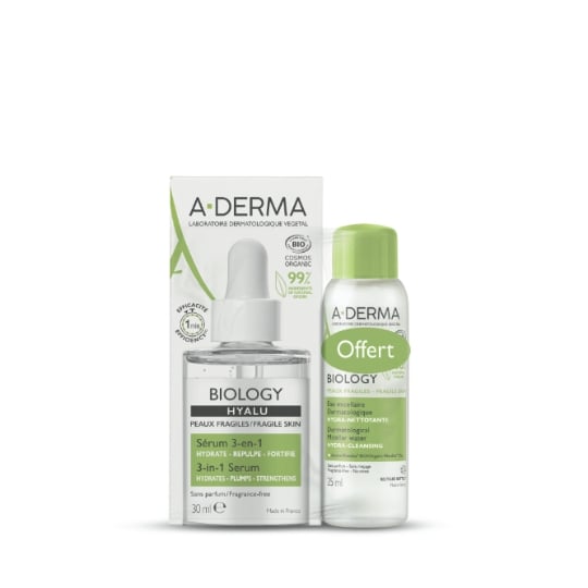Coffret Soin Visage Biology Peaux Fragiles  A-DERMA