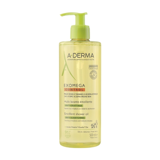 Huile de douche Visage Corps Anti-démangeaisons Peaux Fragiles Sèches à Tendance à l'Eczéma Atopique Apaisée A-DERMA