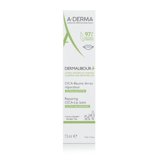 Baume à lèvres Cica Réparateur Ultra-Nutritif Lèvres Irritées Gercées Fendillées et Très Sèches A-DERMA