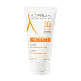 Crème solaire Toutes Types de Peaux Haute Protection Spf 50+ Non Collant Résistant à l'Eau ADERMA